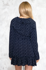 Wrap Ruffle Spotted Dress - Haute & Rebellious