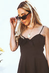 Cat-Eye Sunglasses - Black