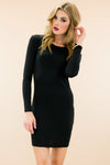 Sasha Long Sleeve Little Black Dress