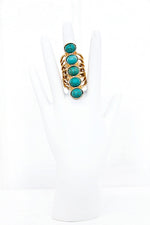 Jahda Turq Stones Ring - Haute & Rebellious