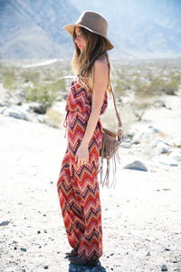 TANYA TRIBAL CHIFFON JUMPSUIT - Haute & Rebellious