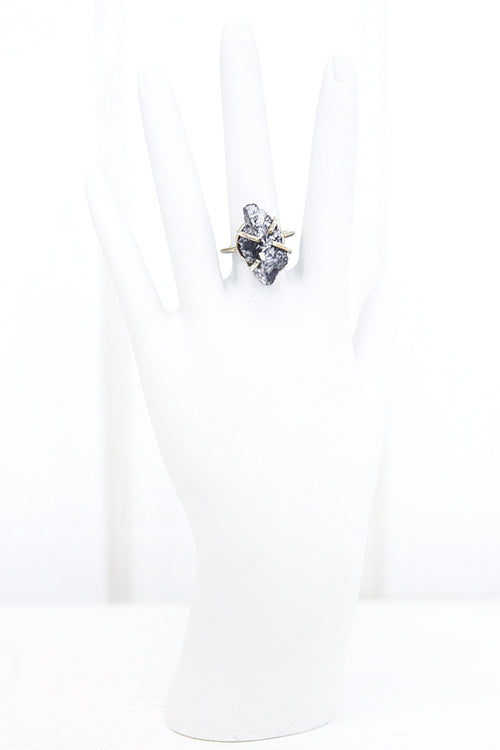 Jada Clasp Crystal Stone Ring - Haute & Rebellious
