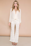 EMMA WRAP CHIFFON BELL SLEEVE BLOUSE - Haute & Rebellious