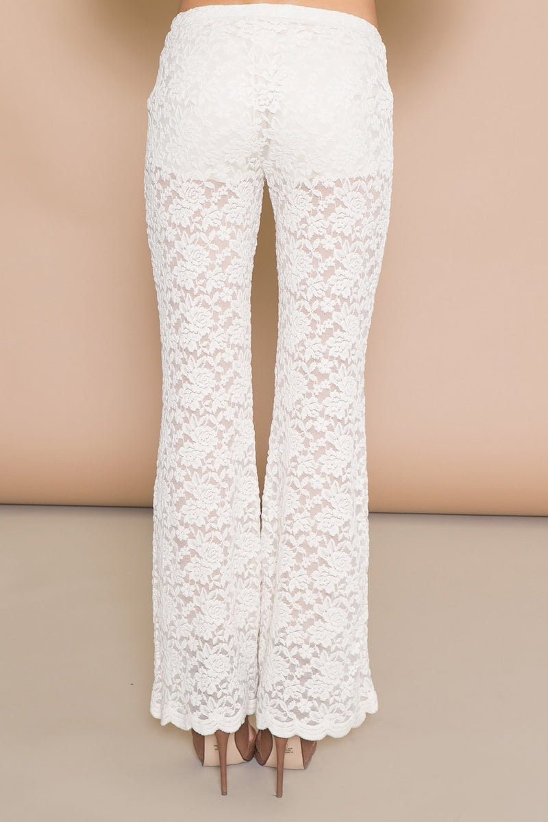 WINLOW LACE BELL BOTTOM PANT - Haute & Rebellious