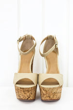 Jen Cork Platform Ankle Strap Sandal - Haute & Rebellious