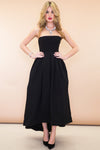Valentina A-Line High-Low Dress - Black - Haute & Rebellious