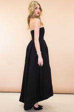 Valentina A-Line High-Low Dress - Black - Haute & Rebellious