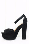 Lauda Platform Sandal - Black - Haute & Rebellious