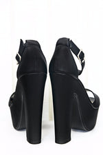 Lauda Platform Sandal - Black - Haute & Rebellious