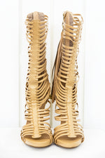 Lana High Strappy Sandal Heel - Natural - Haute & Rebellious
