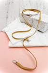 Point Forward Leather Choker - Tan - Haute & Rebellious