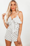 Polka-Dot Ruffle Romper