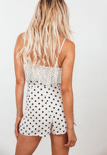 Polka-Dot Ruffle Romper