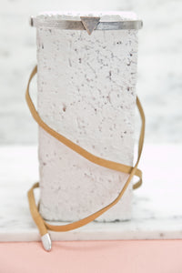 Point Forward Leather Choker - Tan - Haute & Rebellious