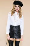 Blively Zipper Leather Skirt - Haute & Rebellious