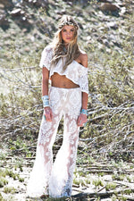 Janla Lace Pant - White - Haute & Rebellious