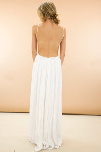 Camilla Open Back Crochet Maxi Dress - White [PRE-ORDER] - Haute & Rebellious