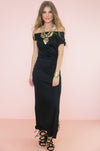Avery Jersey Off-Shoulder Maxi - Haute & Rebellious