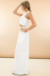 Raya High-Waisted Wide-Leg Pant - White [PRE-ORDER] - Haute & Rebellious