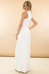 Raya High-Waisted Wide-Leg Pant - White [PRE-ORDER] - Haute & Rebellious