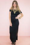 Avery Jersey Off-Shoulder Maxi - Haute & Rebellious