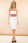 Sharapova Sweater Zip Tube Top - Haute & Rebellious