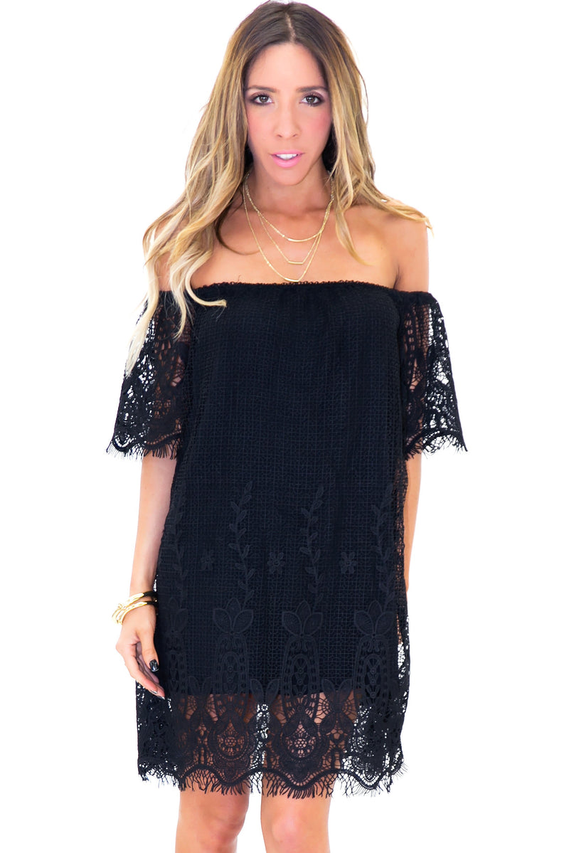 PLAYA BLANCA LACE DRESS - Black - Haute & Rebellious