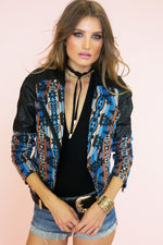 Heavy Hitter Woven Moto Jacket - Haute & Rebellious