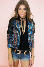 Heavy Hitter Woven Moto Jacket - Haute & Rebellious