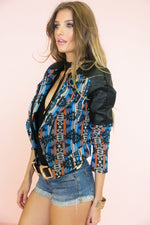 Heavy Hitter Woven Moto Jacket - Haute & Rebellious