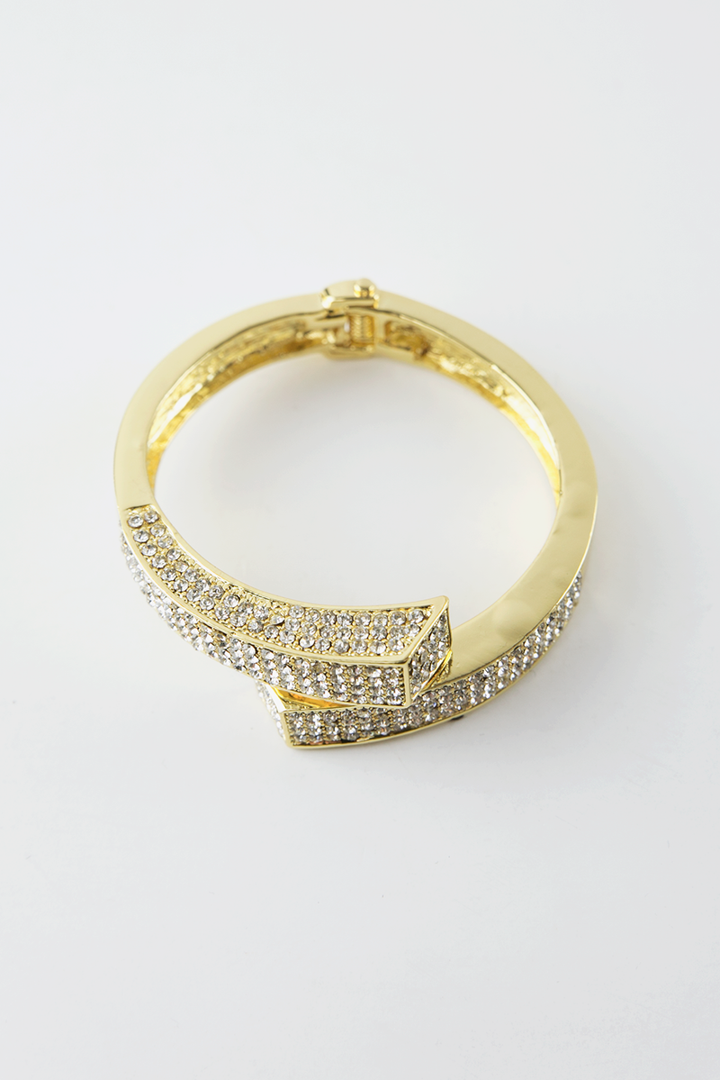 Elina Rhinestone Cuff Bracelet