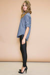 MAVEN BUTTON DOWN SHIRT - NAVY - Haute & Rebellious