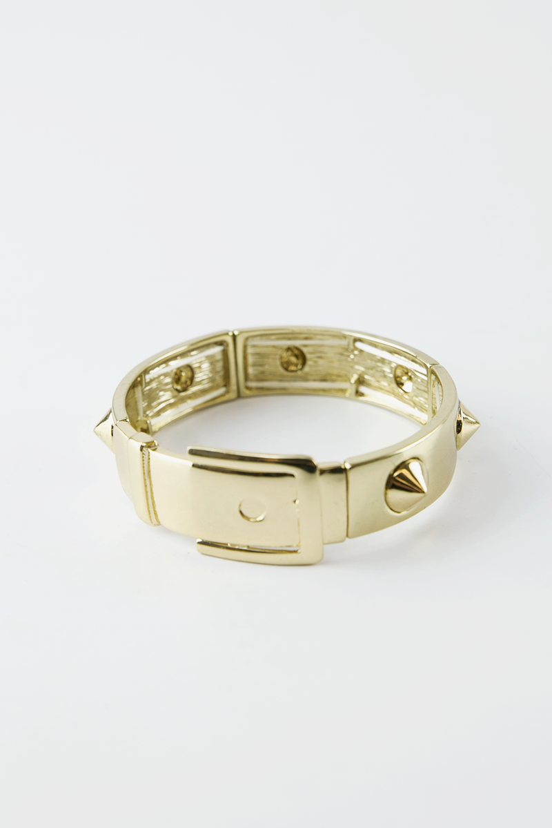 Buckle and Spike Bracelet