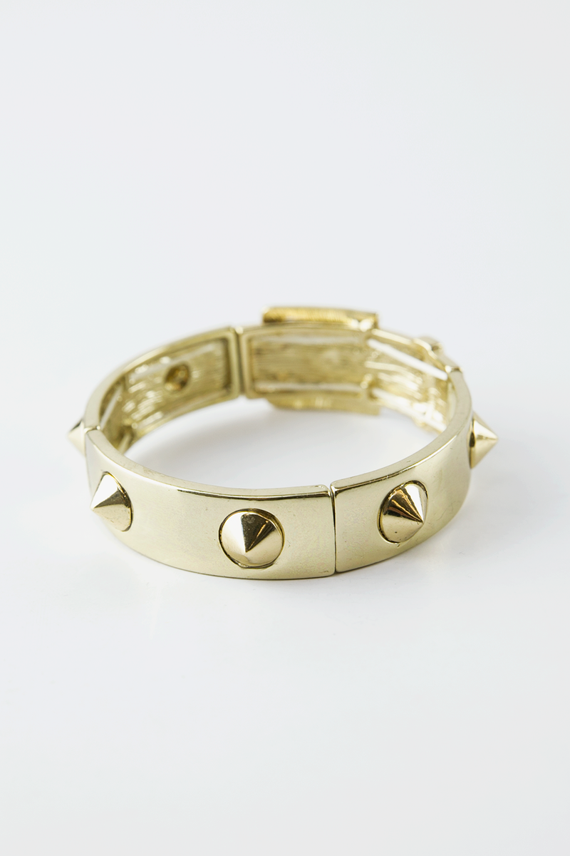 Buckle and Spike Bracelet