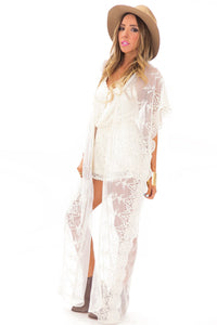 LIELA LONG LACE KIMONO - Haute & Rebellious