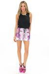 REFLECTION PRINT SHORTS - Pink - Haute & Rebellious