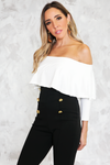 Gold Button Skinny Pant