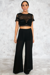 Razor Sharp Embroidery Crop Top - Haute & Rebellious