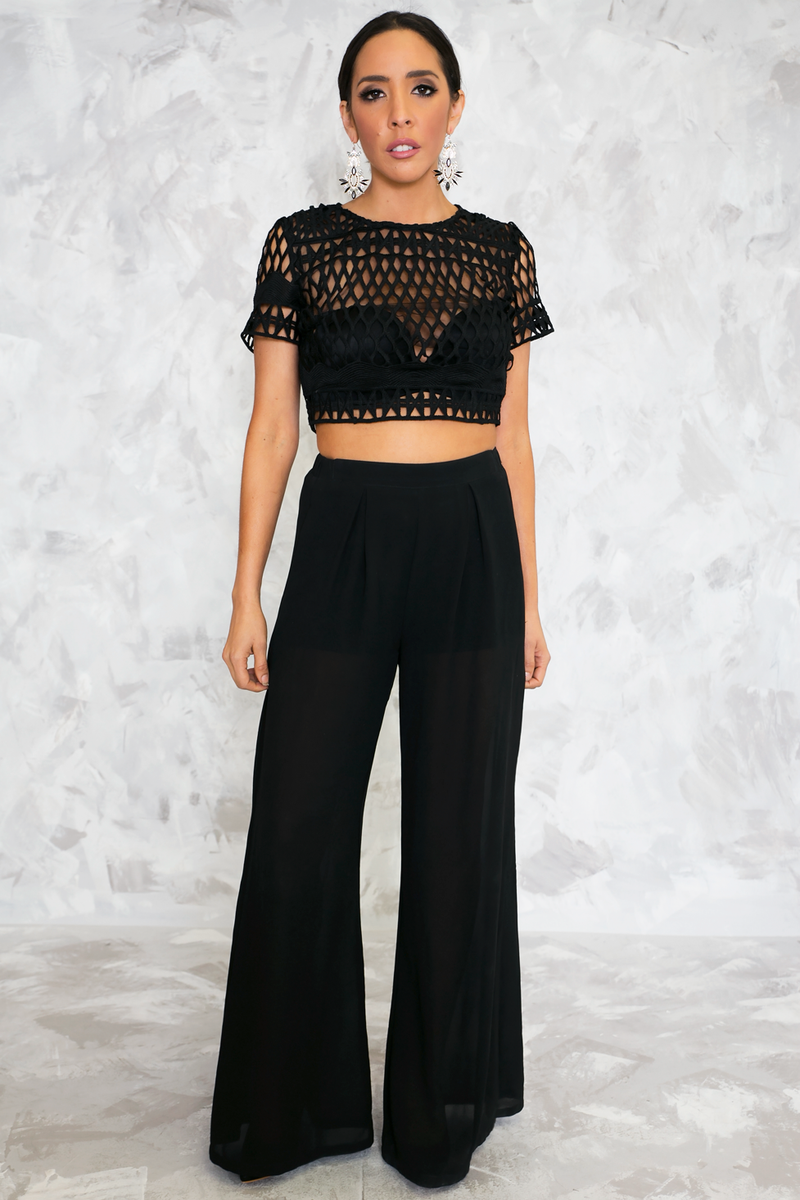 Razor Sharp Embroidery Crop Top - Haute & Rebellious