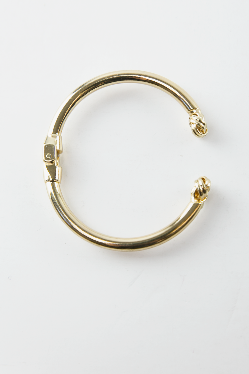 Knot Ends Gold Bracelet