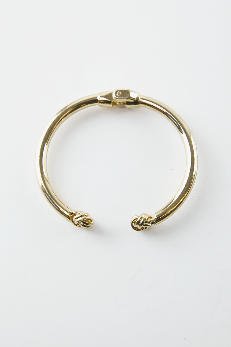 Knot Ends Gold Bracelet