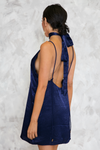 Private Party Satin Cami Dress - Midnight Blue - Haute & Rebellious