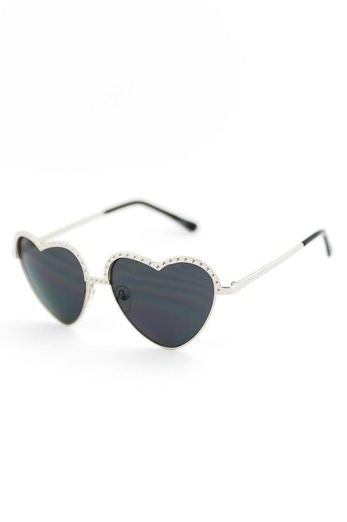 I HEART YOU SUNGLASSES - Black/Silver - Haute & Rebellious