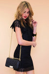 Emmon Sleeveless Lace Dress - Black - Haute & Rebellious