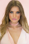 Just for Velvet Choker - Blush - Haute & Rebellious