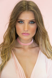 Just for Velvet Choker - Blush - Haute & Rebellious