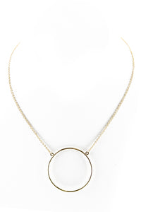 PETITE CIRCLE PENDANT NECKLACE - Haute & Rebellious