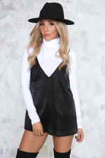 Emma Satin Cami Top - Black - Haute & Rebellious