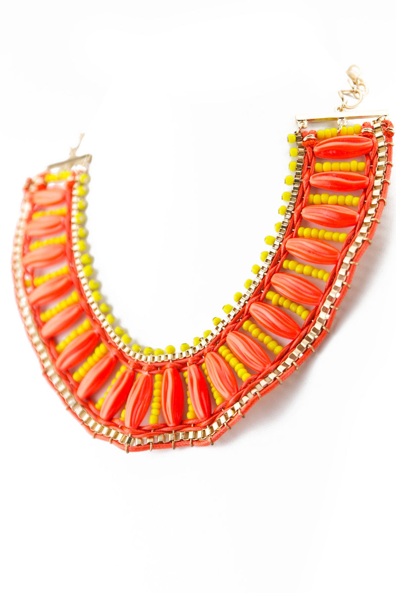 NEON TRIBAL LADDER NECKLACE - Haute & Rebellious