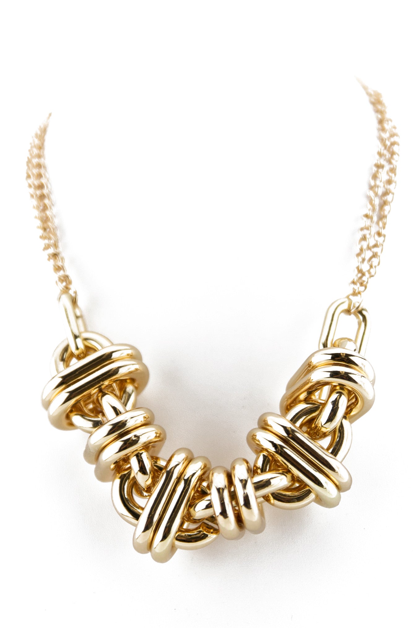PLATED LINK CHAINED NECKLACE - Haute & Rebellious